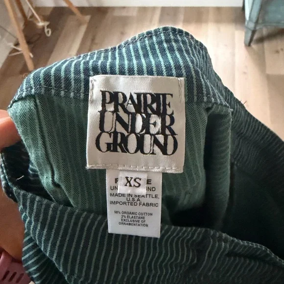 Prairie Underground Teal Striped Apparel - Picture 3 of 3